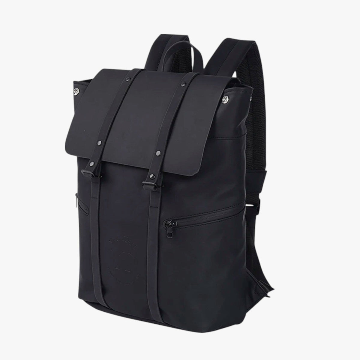 Water-Resistant Vintage-Style PU Leather Backpack