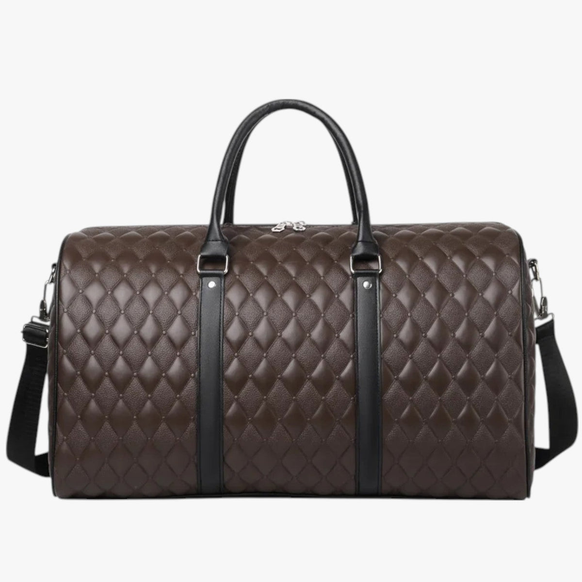 Faux Leather Weekend Bag for Short Trips and Travel