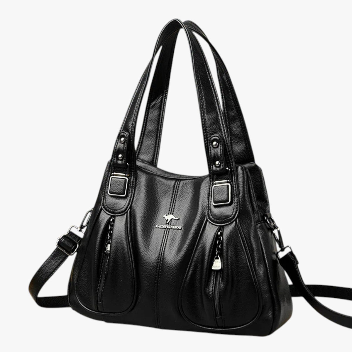 PU Leather Shoulder Bag with Adjustable Strap