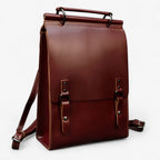 Faux Leather Backpack with Laptop Compartment for Daily Use