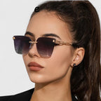 Cat Eye Sunglasses with Gradient Lenses