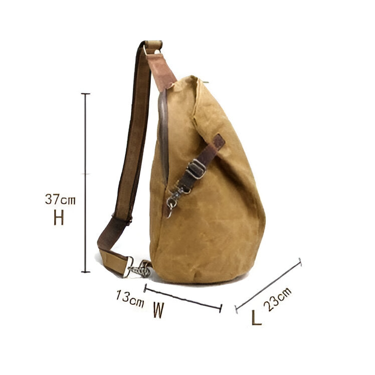 Canvas Shoulder Bag with Adjustable Strap for Daily Use