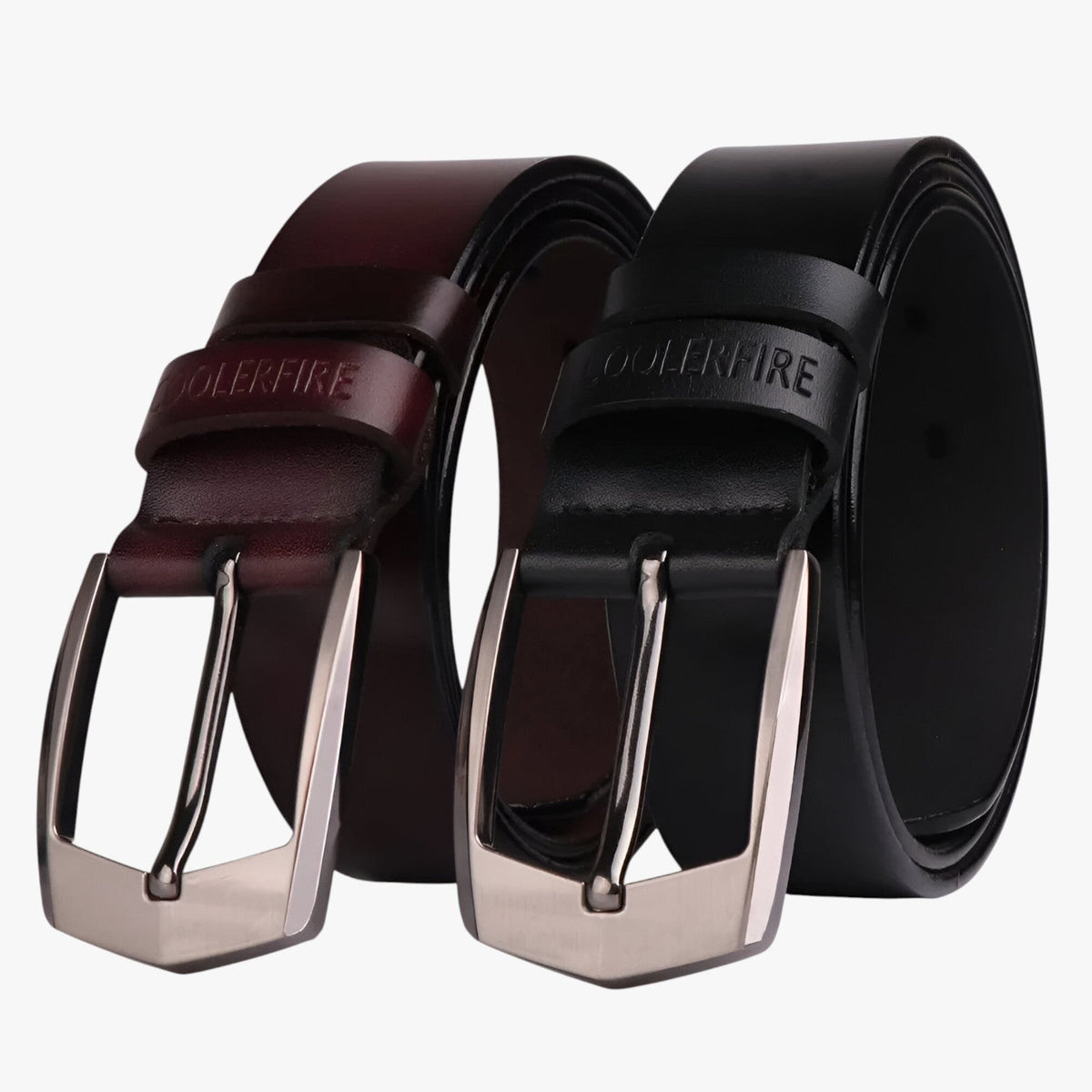 Faux Leather Belt for Jeans with Classic Buckle