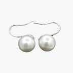 Pendientes de perlas colgantes con detalles de cristal brillante