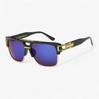 Square Mirrored Sunglasses with a Form-Fitting Frame