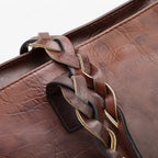 Faux Leather Shoulder Bag with Tassel Detail and Roomy Interior