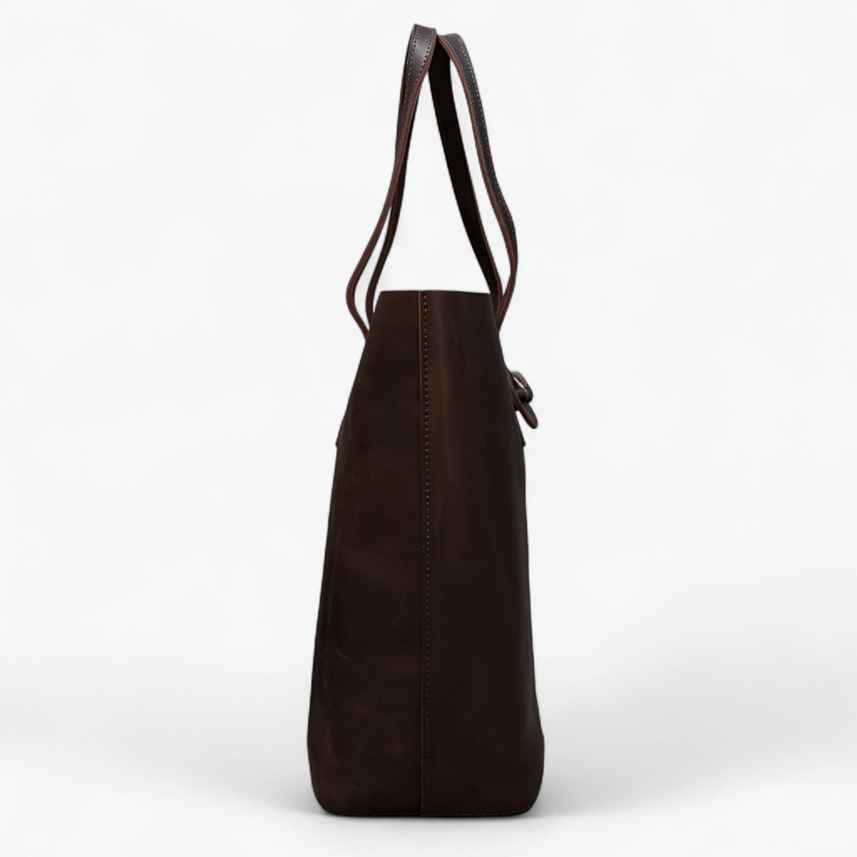 Faux Leather Handbag with a Detachable Clutch Piece