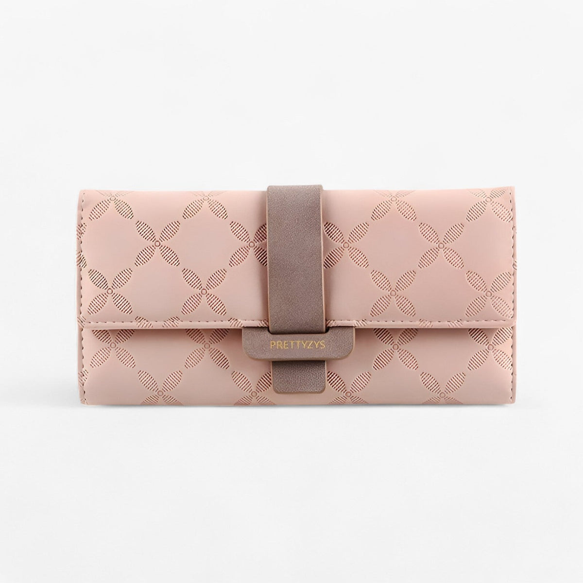 Embossed Faux Leather Wallet with Smart Accordion Design
