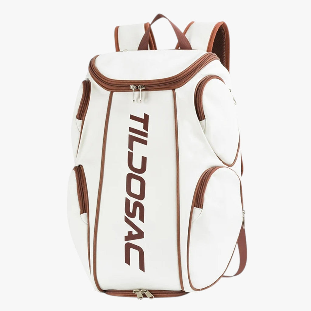 Water-Resistant Tennis Backpack with Separate Shoe Compartment