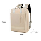 Mochila antirrobo con bolsillos con bloqueo RFID y puerto USB