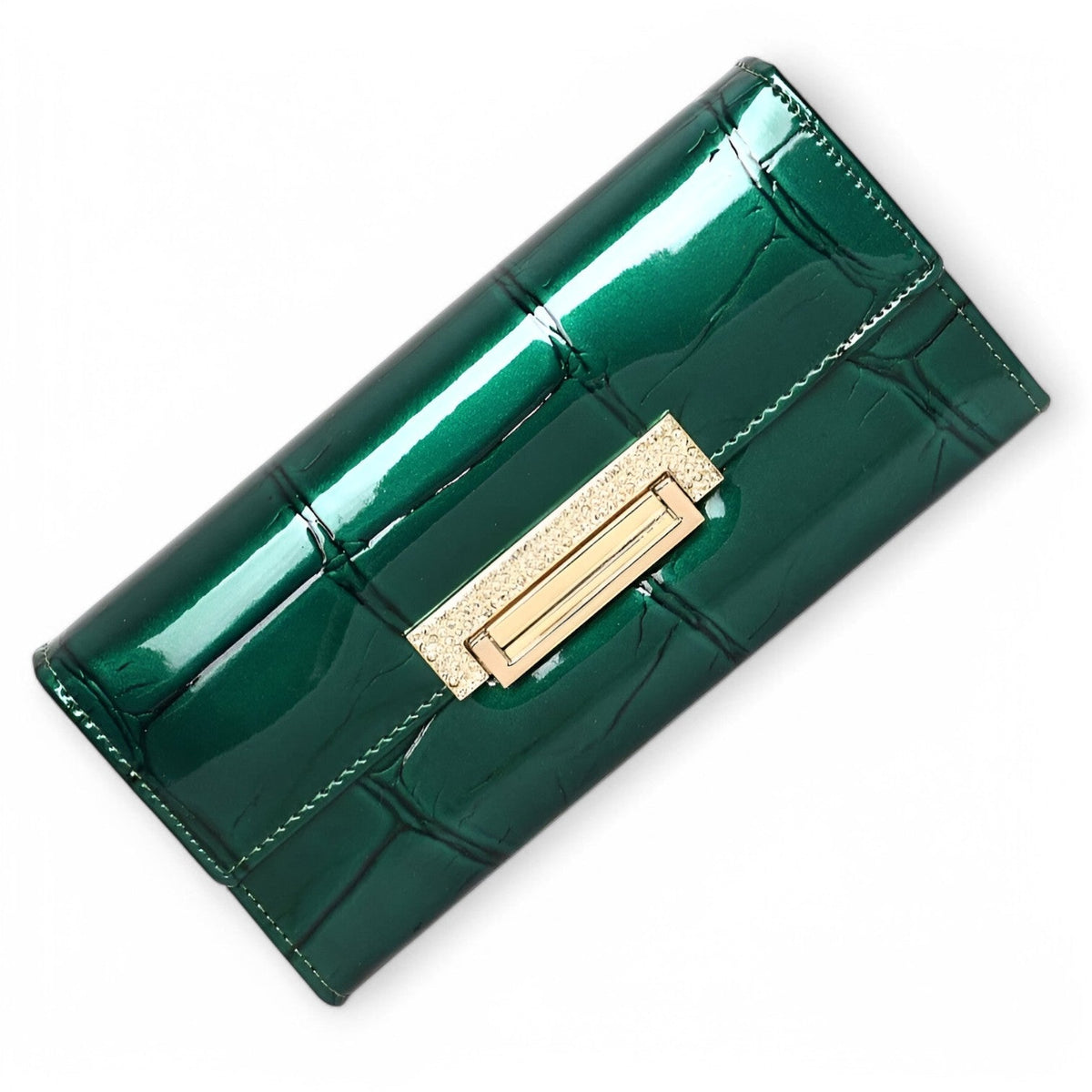Structured Wallet with Card Slots and Zip Coin Pocket