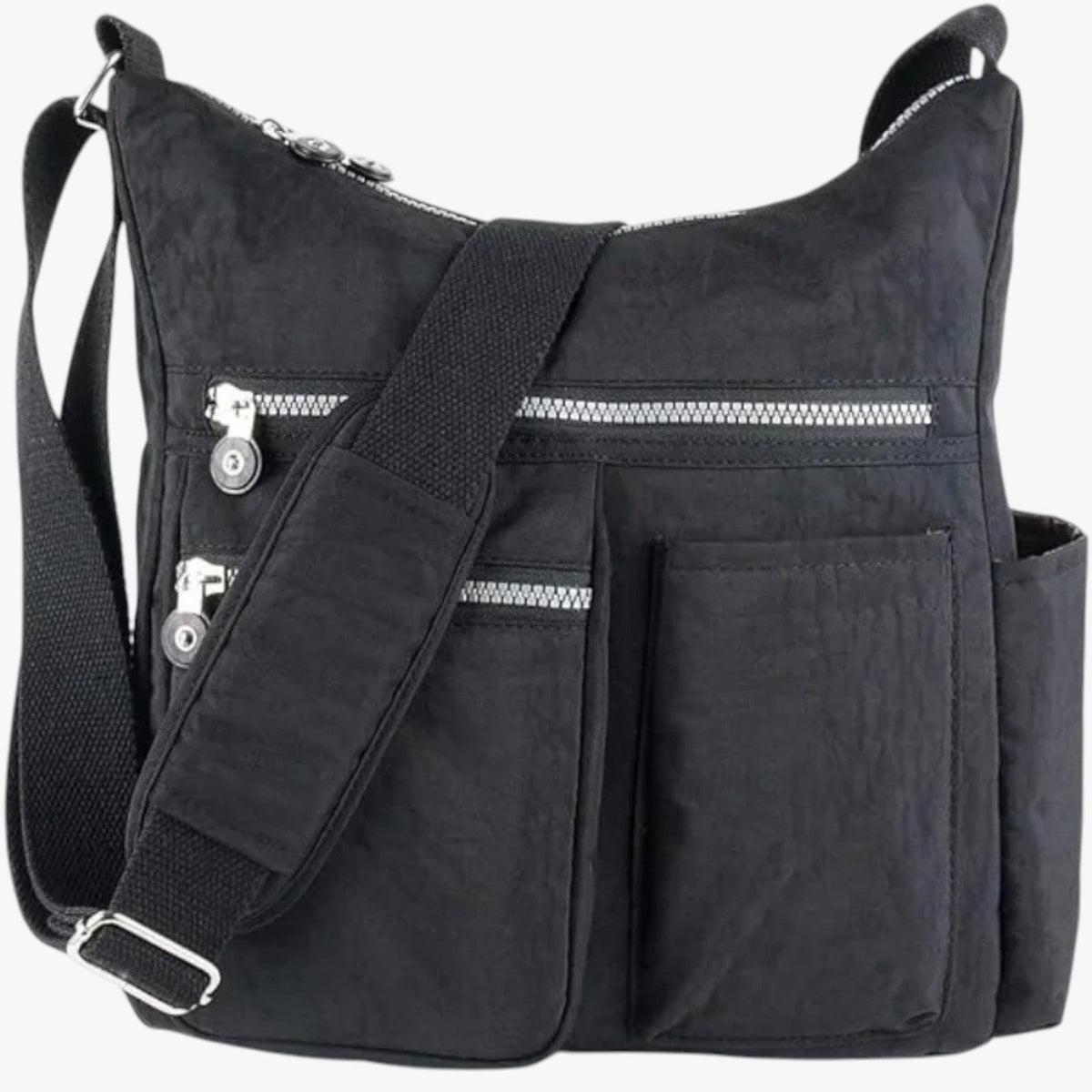 Water-Repellent Crossbody Bag with RFID-Blocking Pocket