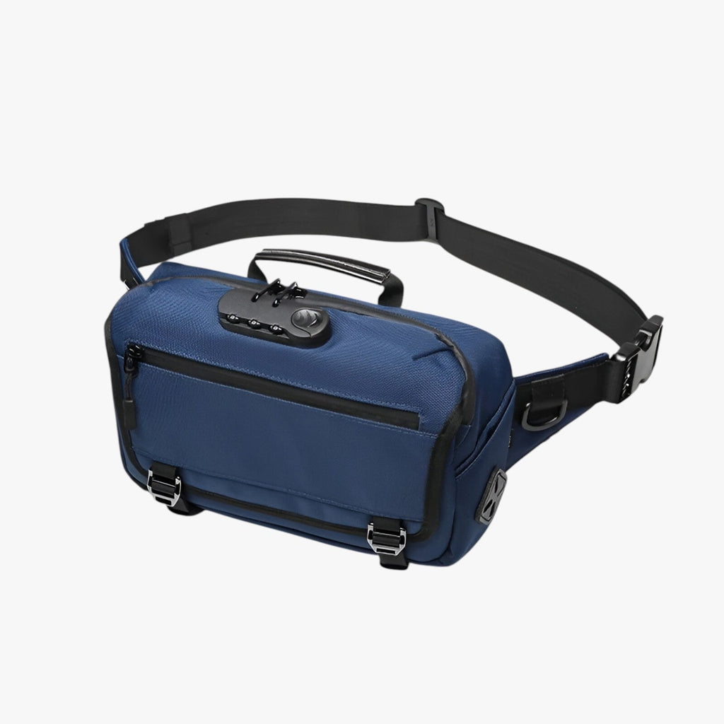 Water-Resistant Shoulder Bag with Hidden Anti-Theft Pockets