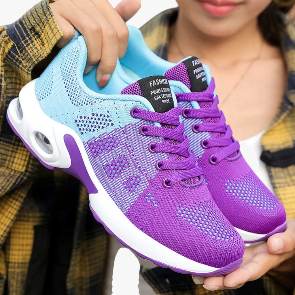 Zapatillas para correr ligeras de malla transpirable