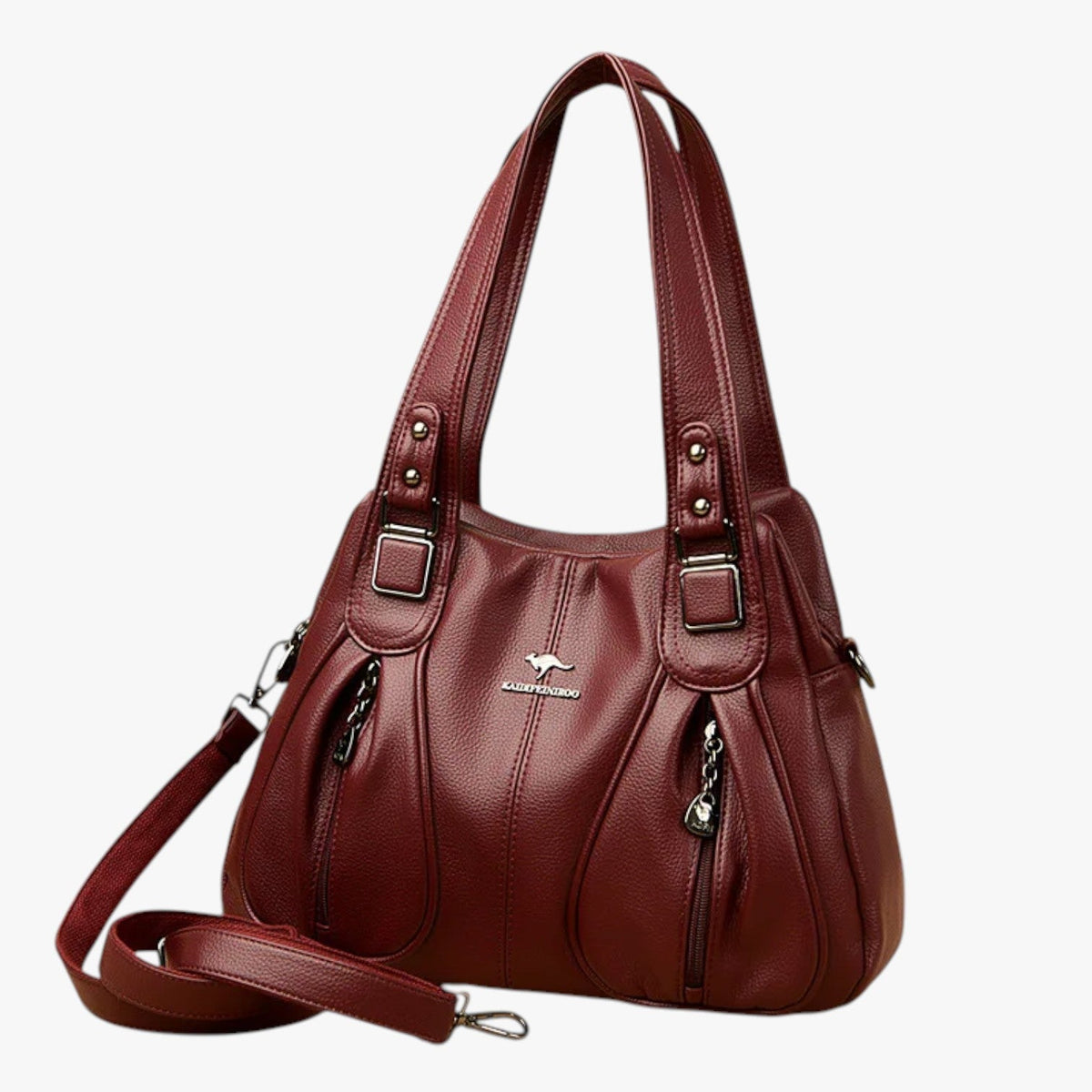 PU Leather Shoulder Bag with Adjustable Strap