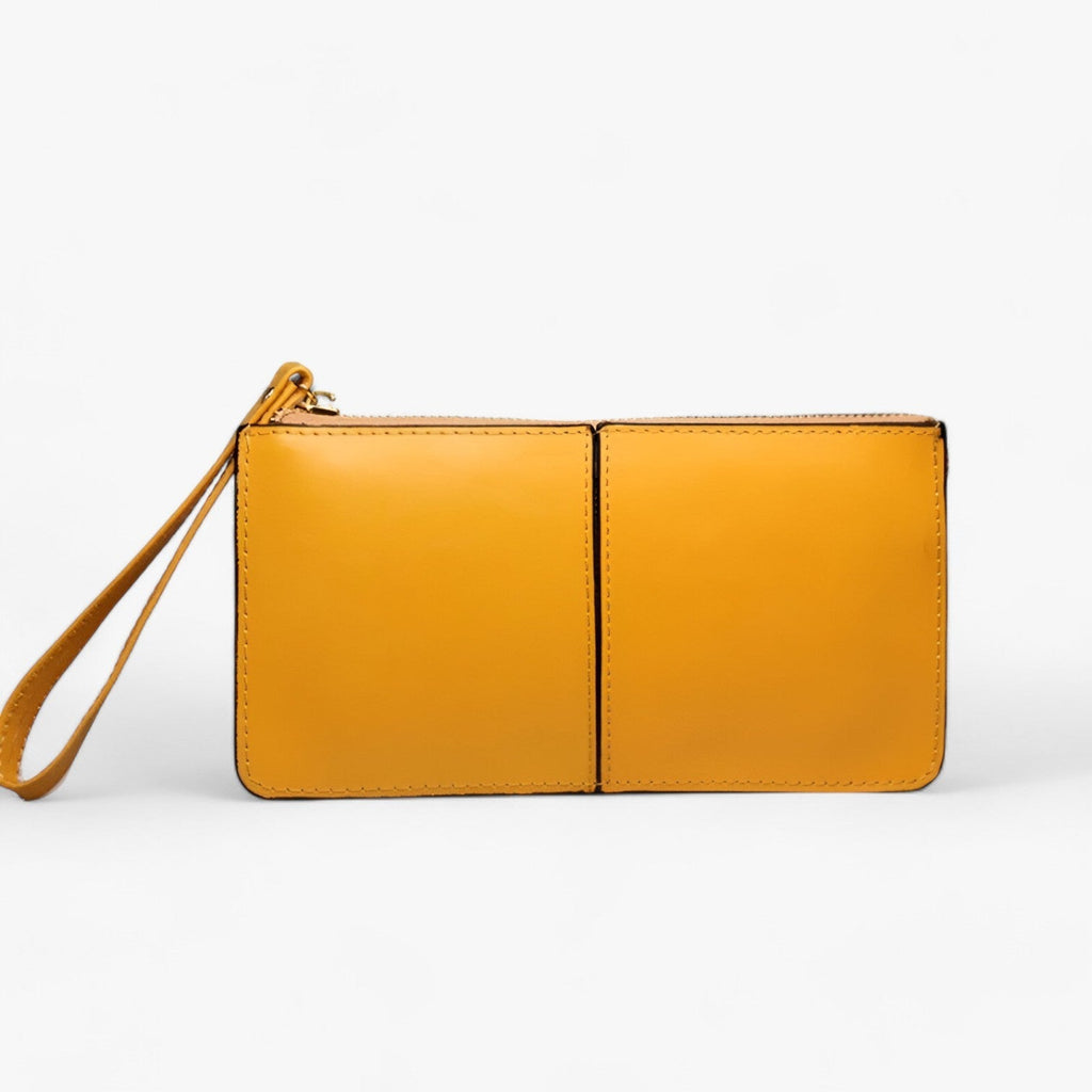 Vintage-Style PU Leather Wallet with Wrist Strap