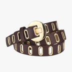Adjustable Alloy Buckle Belt in a Grunge Punk Style
