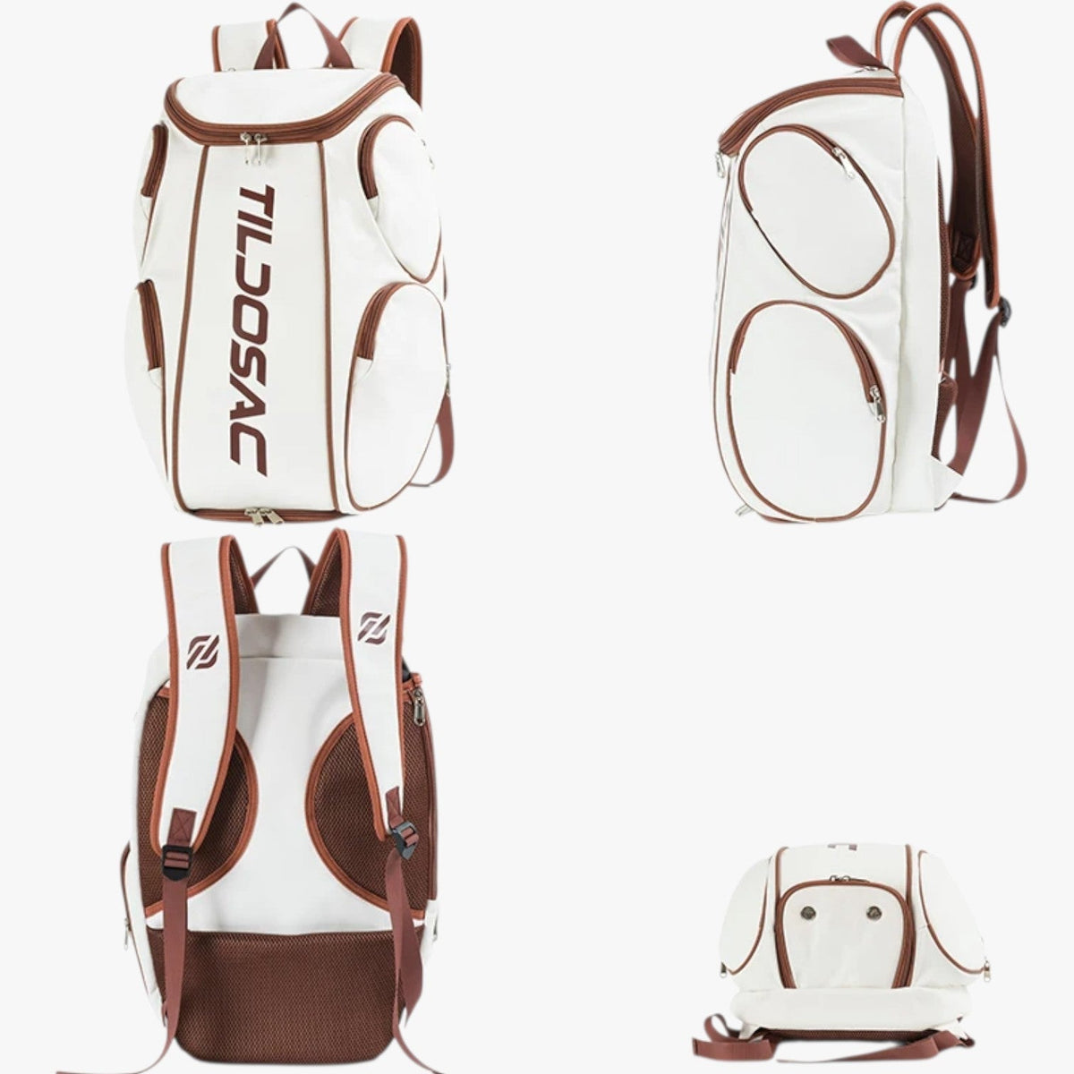 Water-Resistant Tennis Backpack with Separate Shoe Compartment