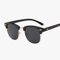 Gafas de sol polarizadas semi al aire con montura retro