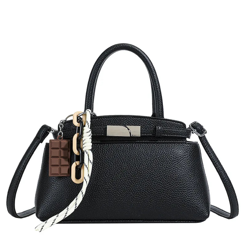 Shell-Shaped Evening Bag with High-Shine Finish