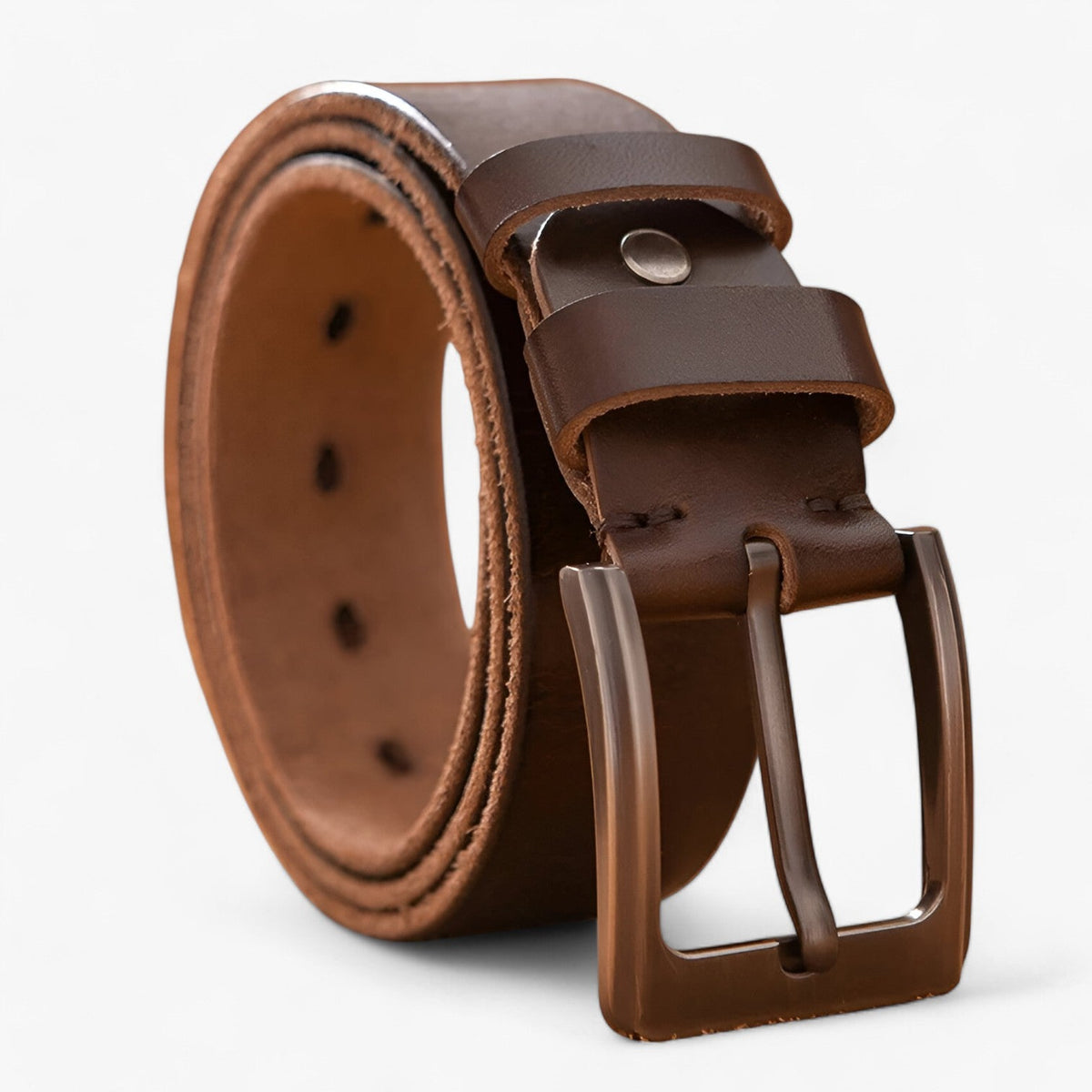 Men's Belt with Alloy Buckle for Formal and Casual Wear