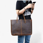 Soft Structured Tote Bag with Multiple Compartments