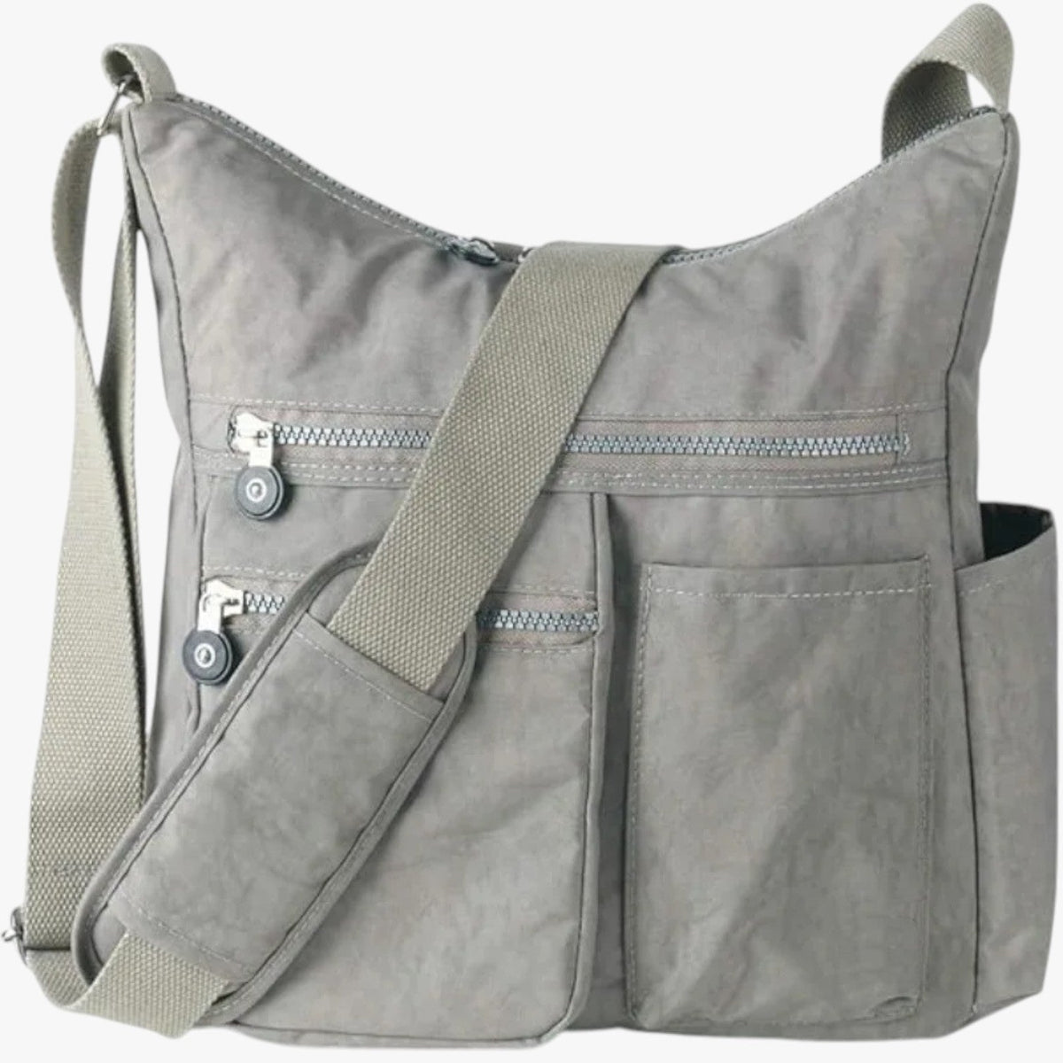Water-Repellent Crossbody Bag with RFID-Blocking Pocket