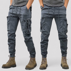 Men's Cargo Trousers with Multiple Practical Pockets