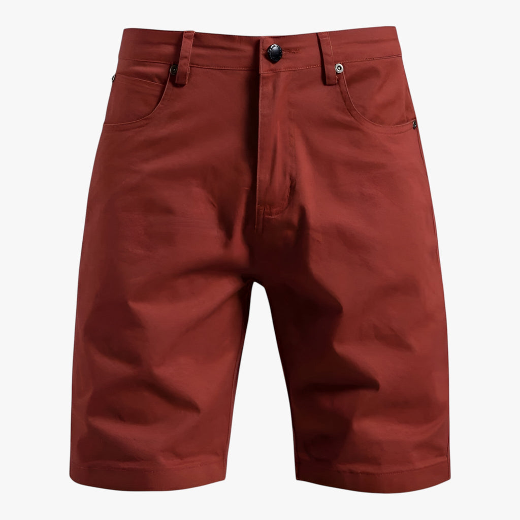 Men's Cotton Shorts with Elastic Waistband