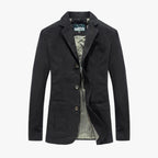 Men's Lightweight Cotton Jacket with Slim Structured Cut