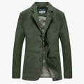 Men's Lightweight Cotton Jacket with Slim Structured Cut