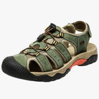 Closed-Toe Hiking Boots with Slip-Resistant Rubber Sole