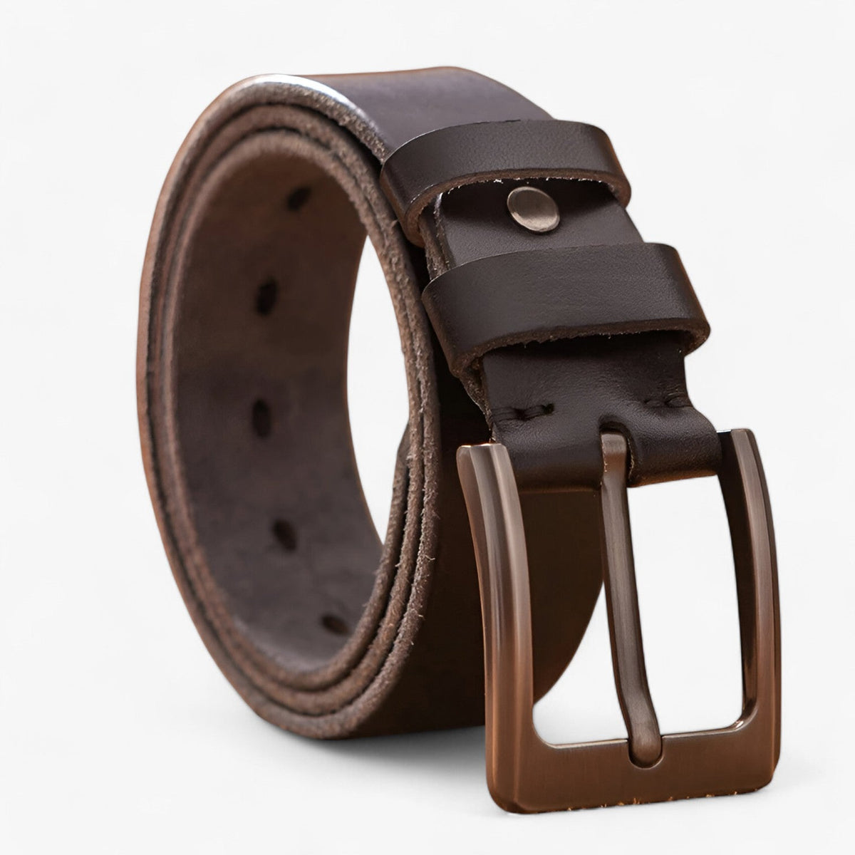 Men's Belt with Alloy Buckle for Formal and Casual Wear