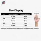 Premium winter gloves with six-point closure