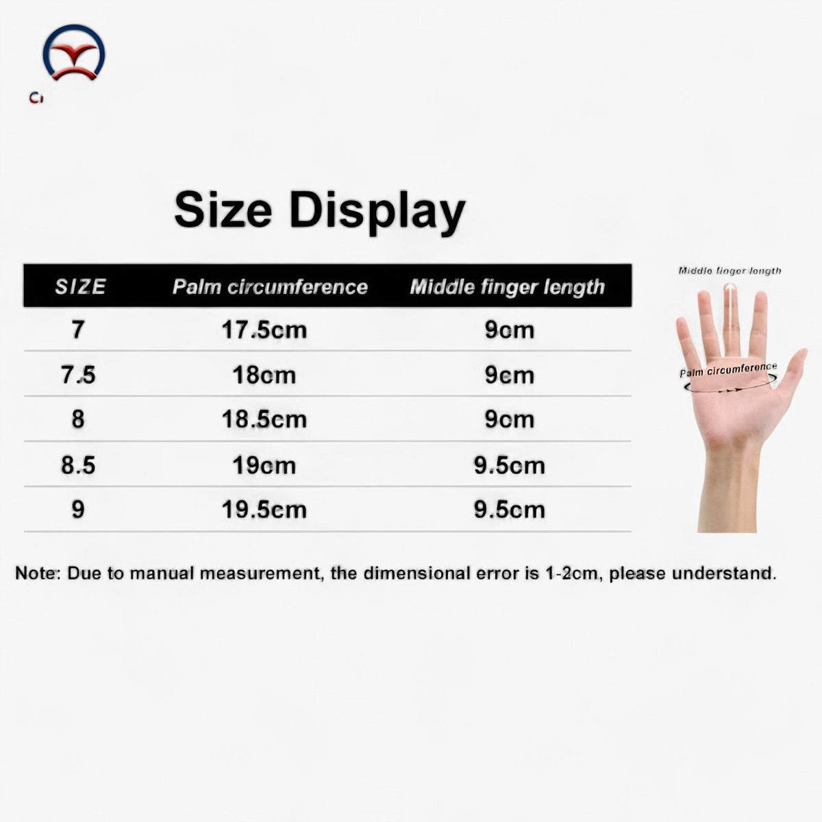 Premium winter gloves with six-point closure