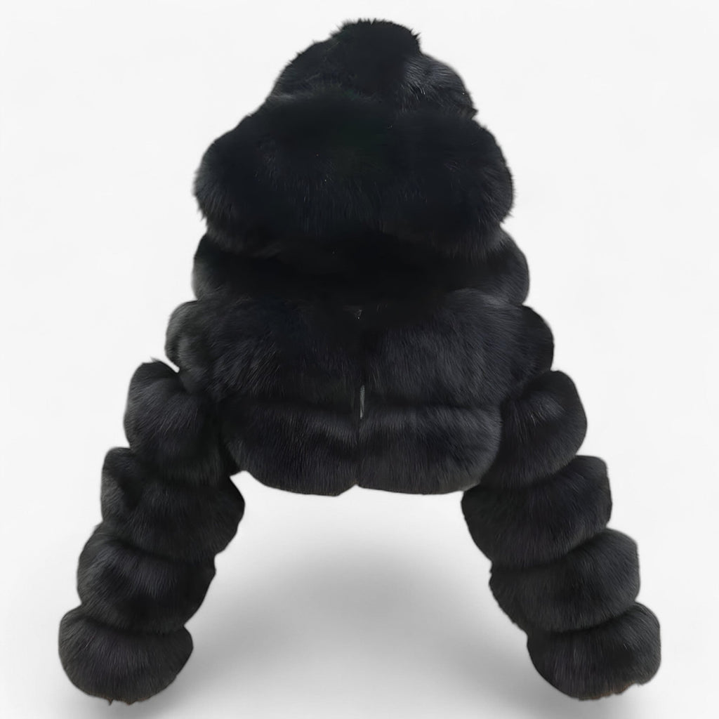 Chaqueta de pelo sintético suave y lujosa para los días de frío