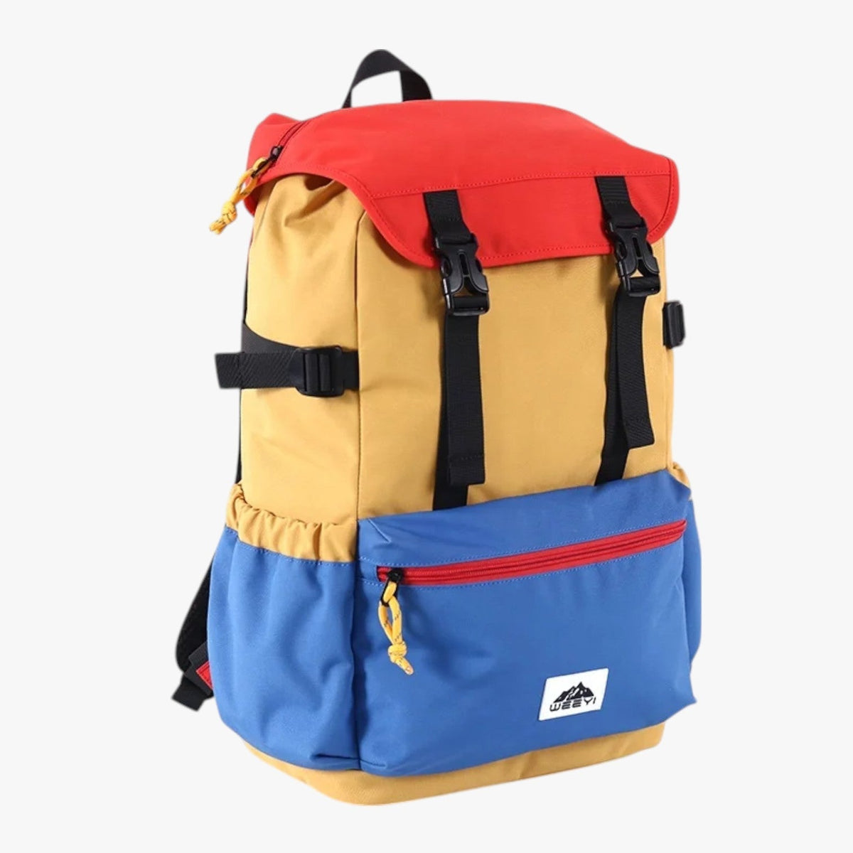Rymlig ryggsäck med vadderat laptopfack och slitstarkt foder