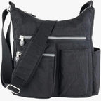 Water-Repellent Crossbody Bag with RFID-Blocking Pocket