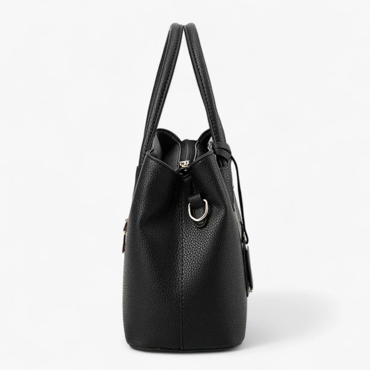 Checkered Print Flap Bag with Chain Detail