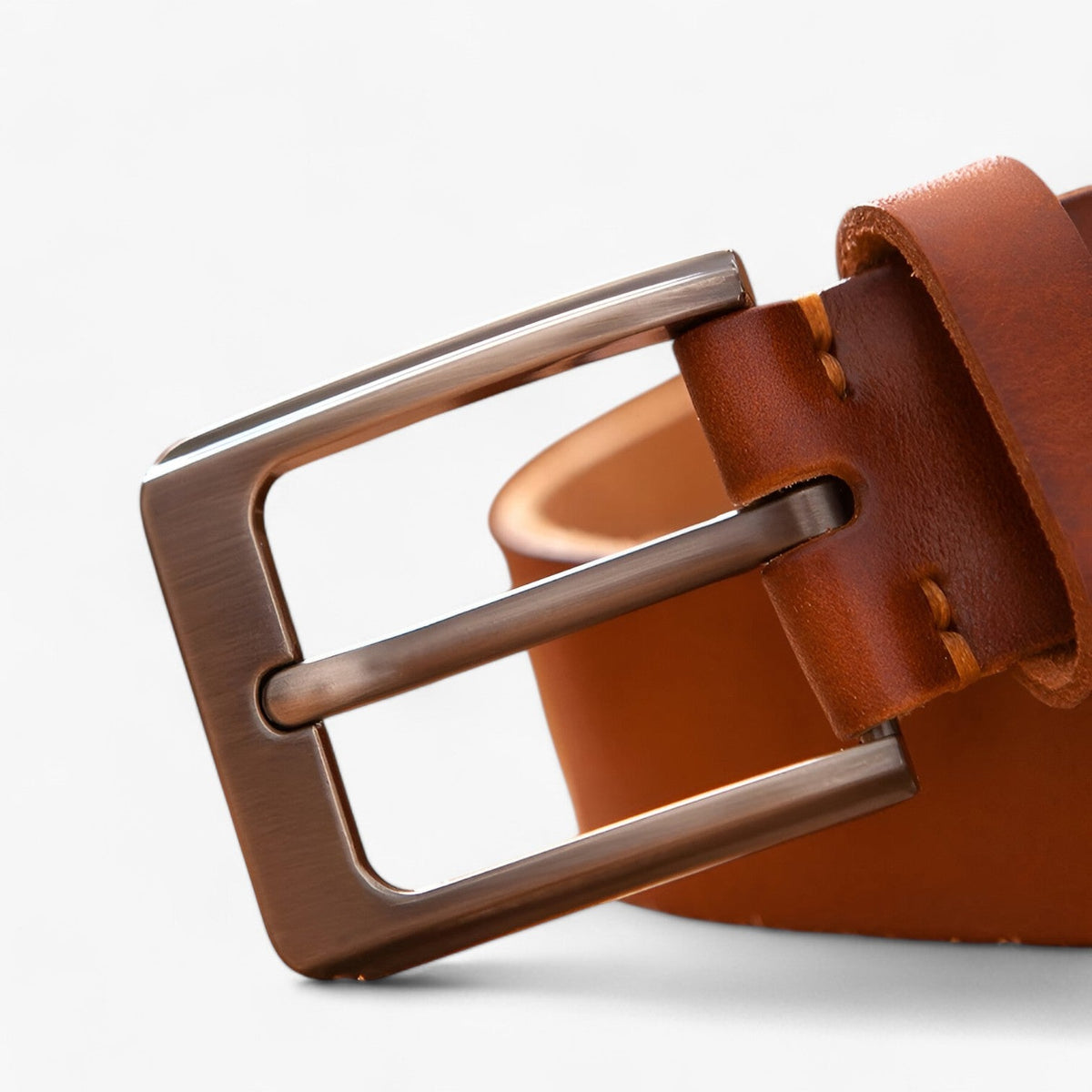 Men's Belt with Alloy Buckle for Formal and Casual Wear