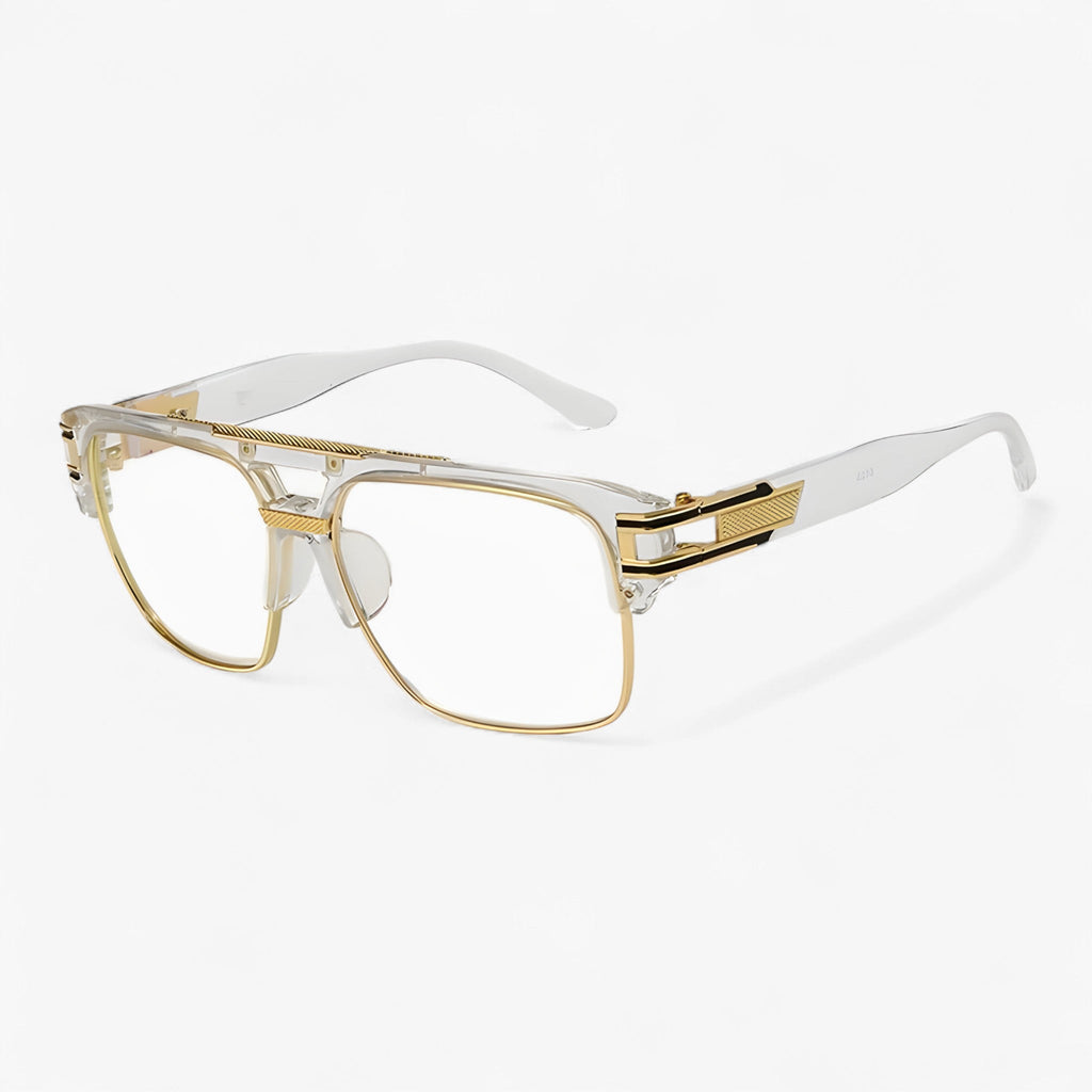 Square Mirrored Sunglasses with a Form-Fitting Frame