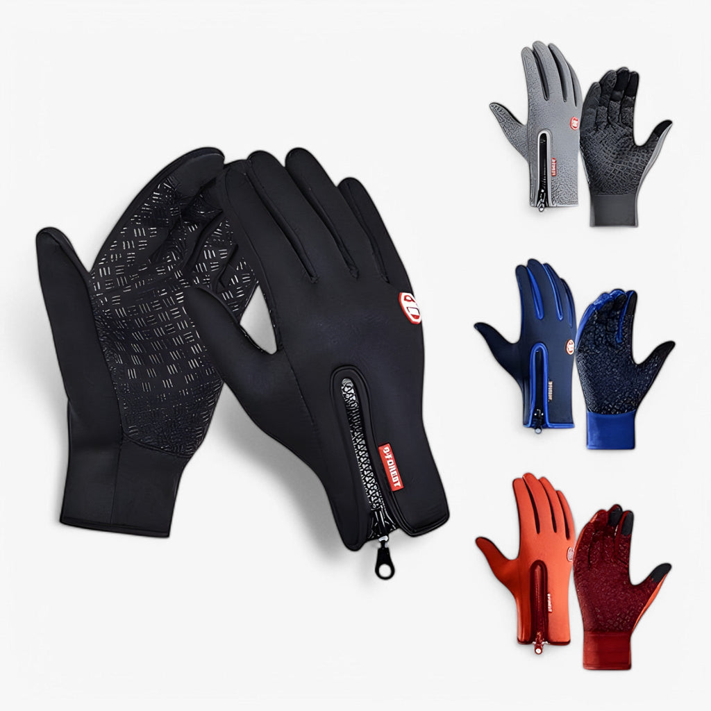 Windproof Touchscreen Winter Gloves with Fleece Lining