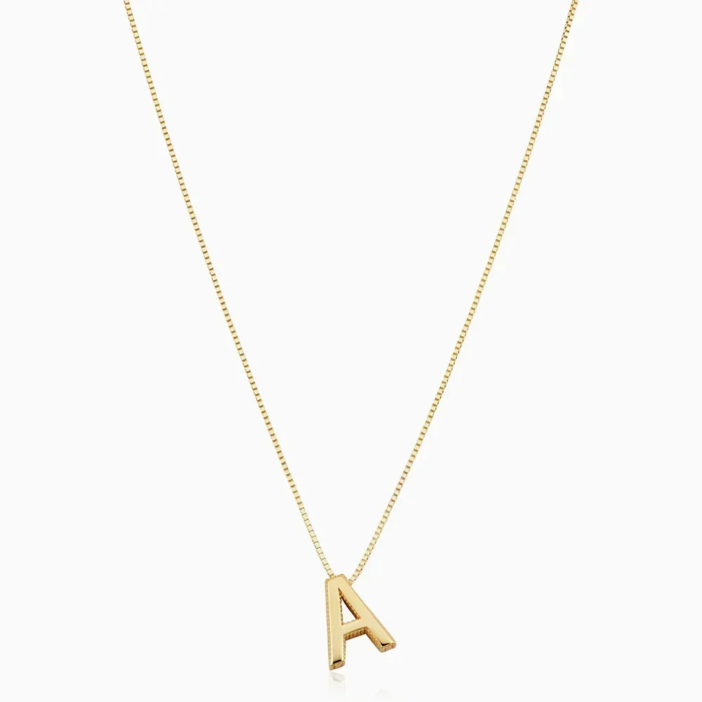 Love Letter Initial Necklace in Choice of Two Metal Colours