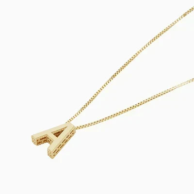 Love Letter Initial Necklace in Choice of Two Metal Colours