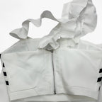 Midi Skirt and Crop Top Set with Elastic Waist
