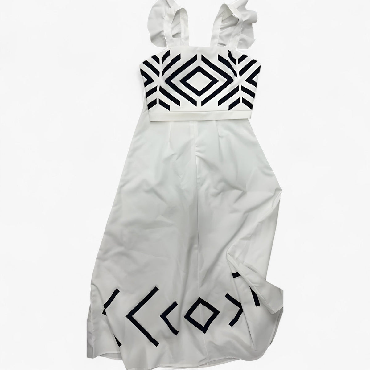 Midi Skirt and Crop Top Set with Elastic Waist