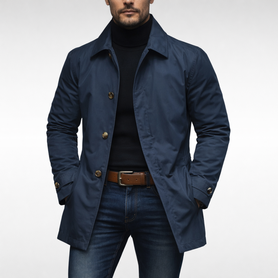 Men's Urban Coat with a Tailored, Modern Silhouette