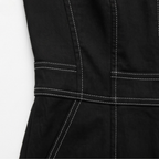 Halter Neck Jumpsuit with Panelled Seams and Wide Leg