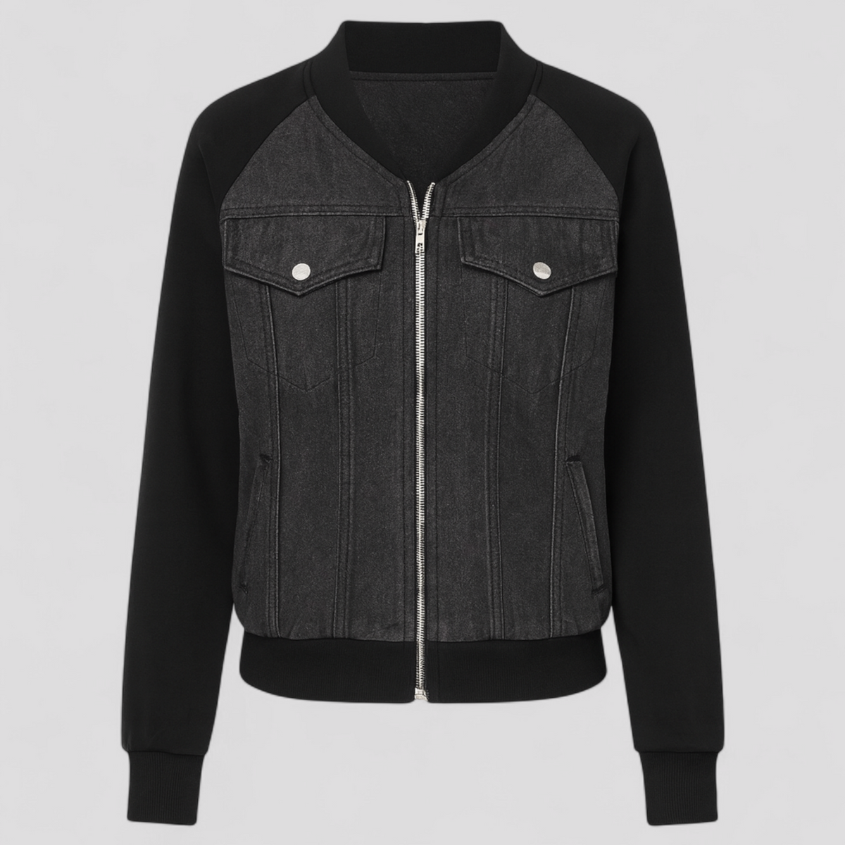 Versatile Denim Jacket with Flexible Cotton-Spandex Fit