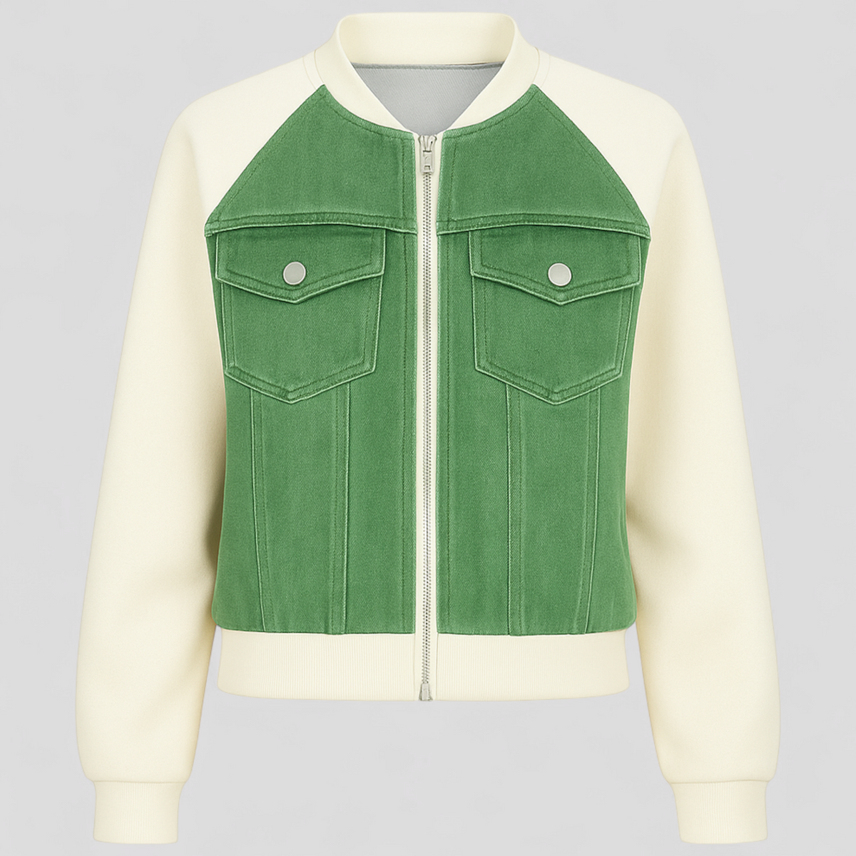 Versatile Denim Jacket with Flexible Cotton-Spandex Fit